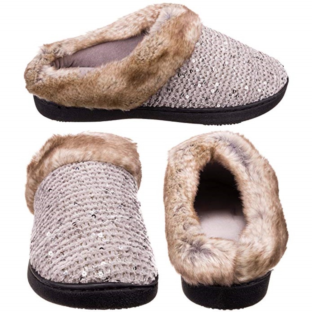 NWT Isotoner SweaterKnit Slippers, size 7.5/8 - Picture 3 of 8